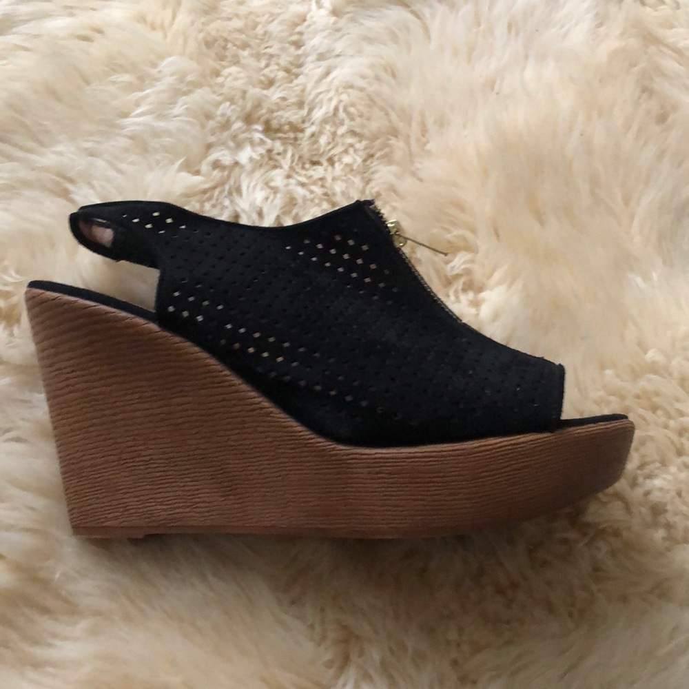 Rock & Candy Platform Wooden Wedges with Zipper